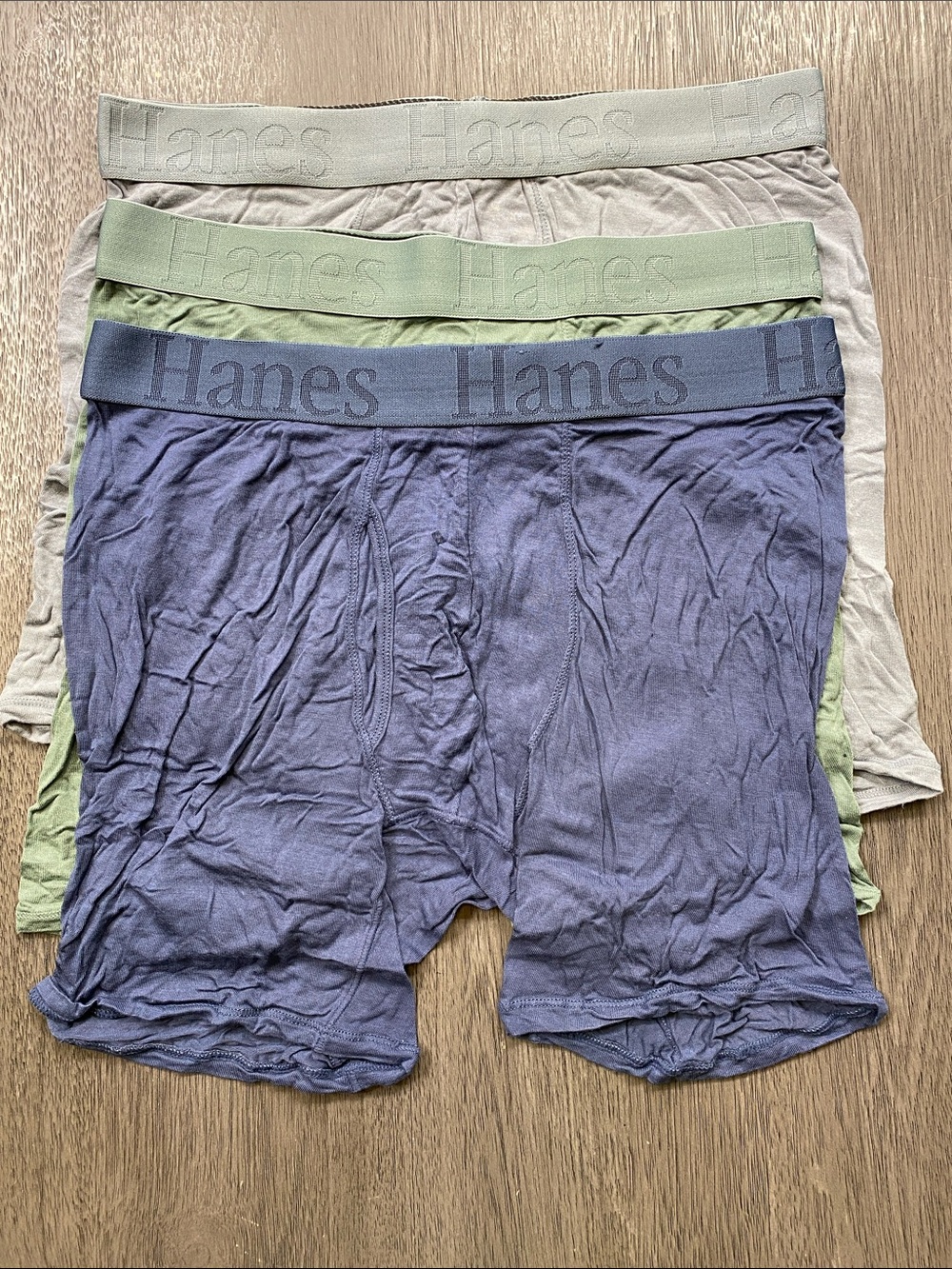 3 Hanes Boxer Briefs